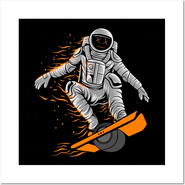 Onewheel Astronaut Wall Art by Be Cute 